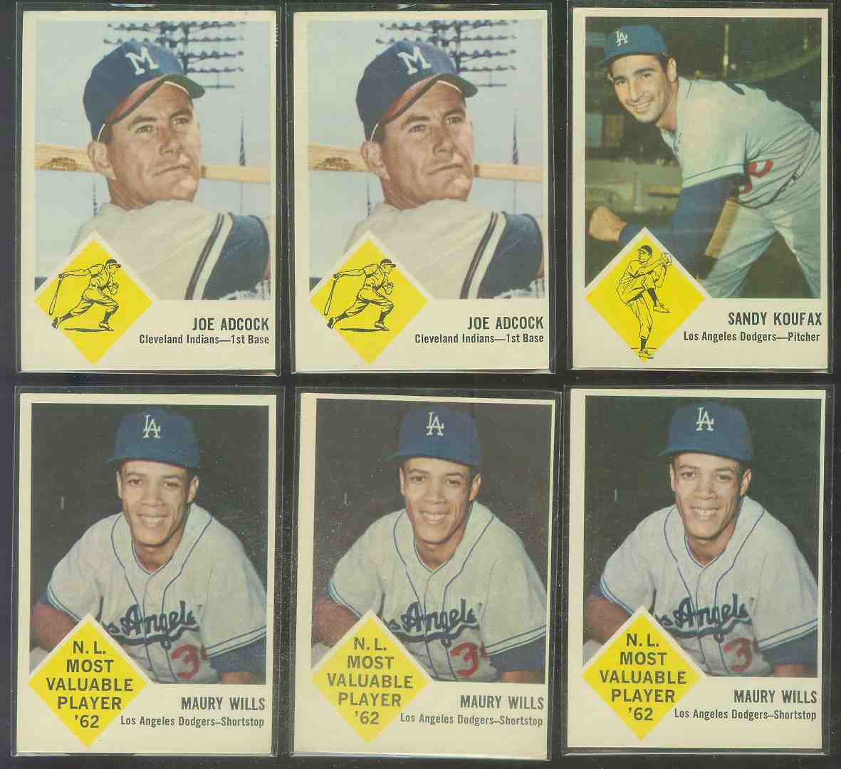 1963 Fleer #43 Maury Wills ROOKIE (Dodgers) Baseball cards value
