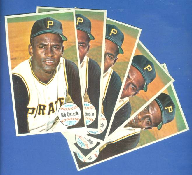 1964 Topps Giants #11 Roberto Clemente - LOT OF (5) Baseball cards value