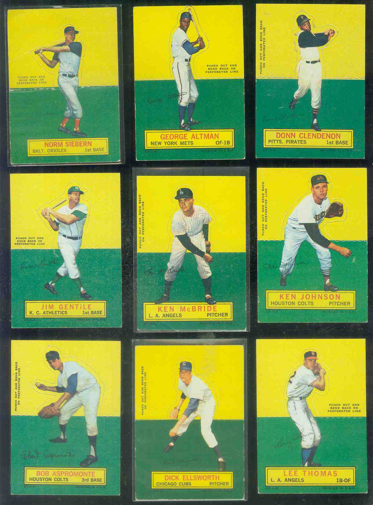 1964 Topps Stand-Ups/Standups - Bob Aspromonte [#x] (Houston Colts/Astros) Baseball cards value
