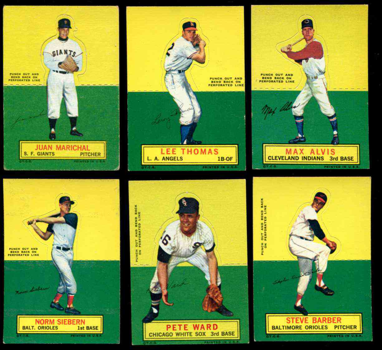 1964 Topps Stand-Ups/Standups - Juan Marichal SHORT PRINT [#x] (Giants) Baseball cards value