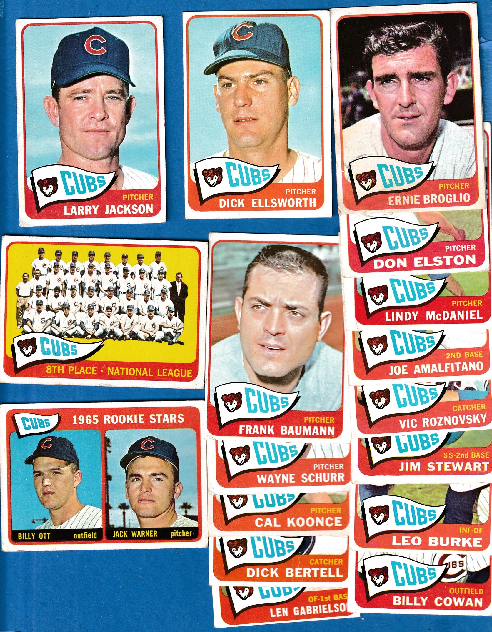 1965 Topps  - CUBS Near Complete TEAM SET (27/29) Baseball cards value