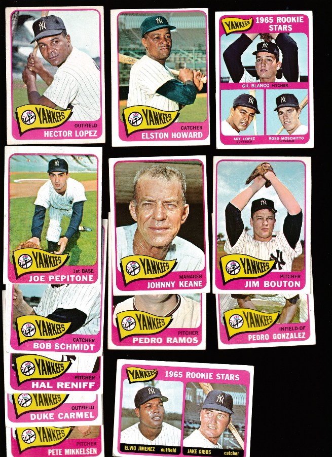 1965 Topps  - YANKEES Starter Team Set (14) Baseball cards value