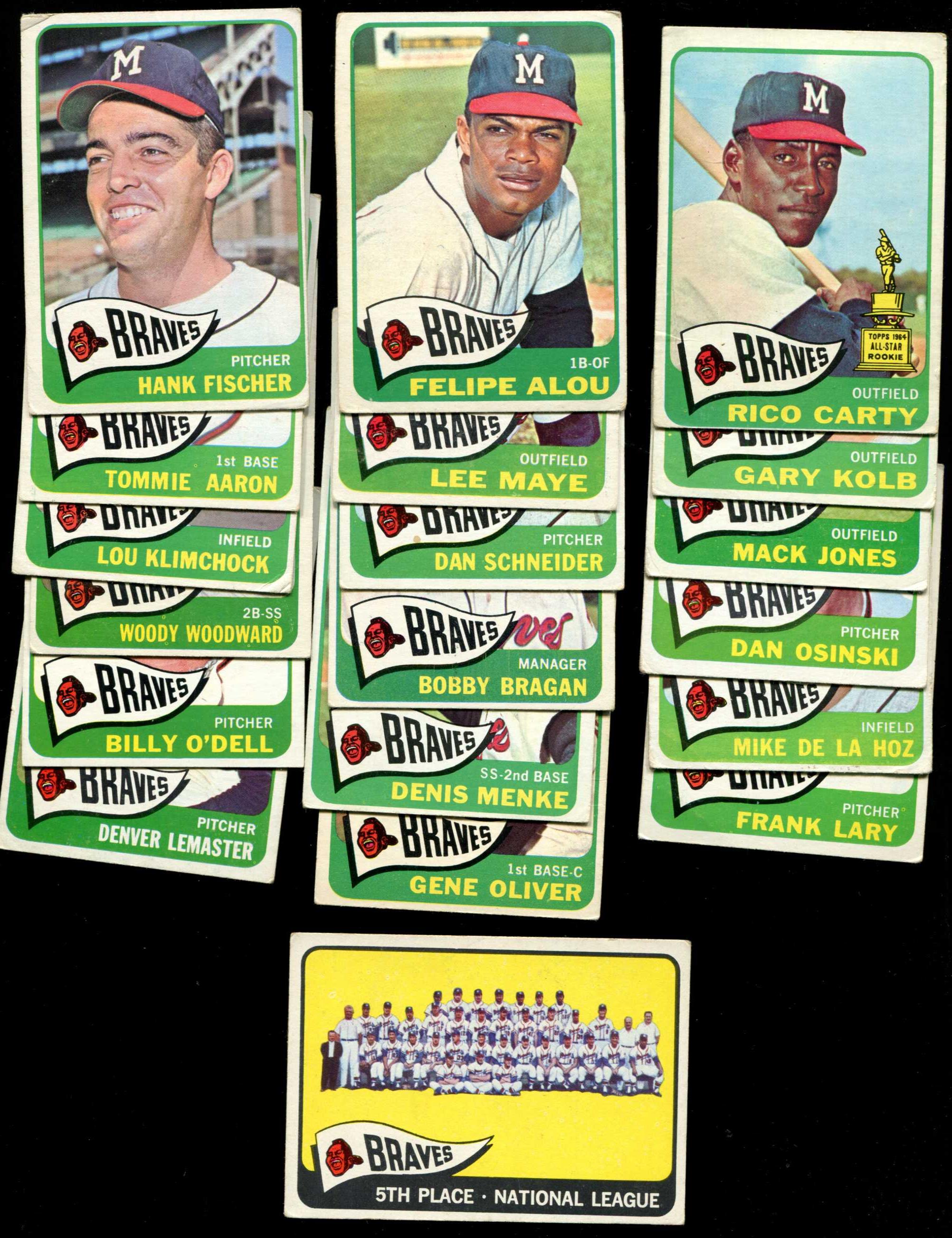 1965 Topps  - BRAVES Near Complete TEAM SET (24/30) Baseball cards value