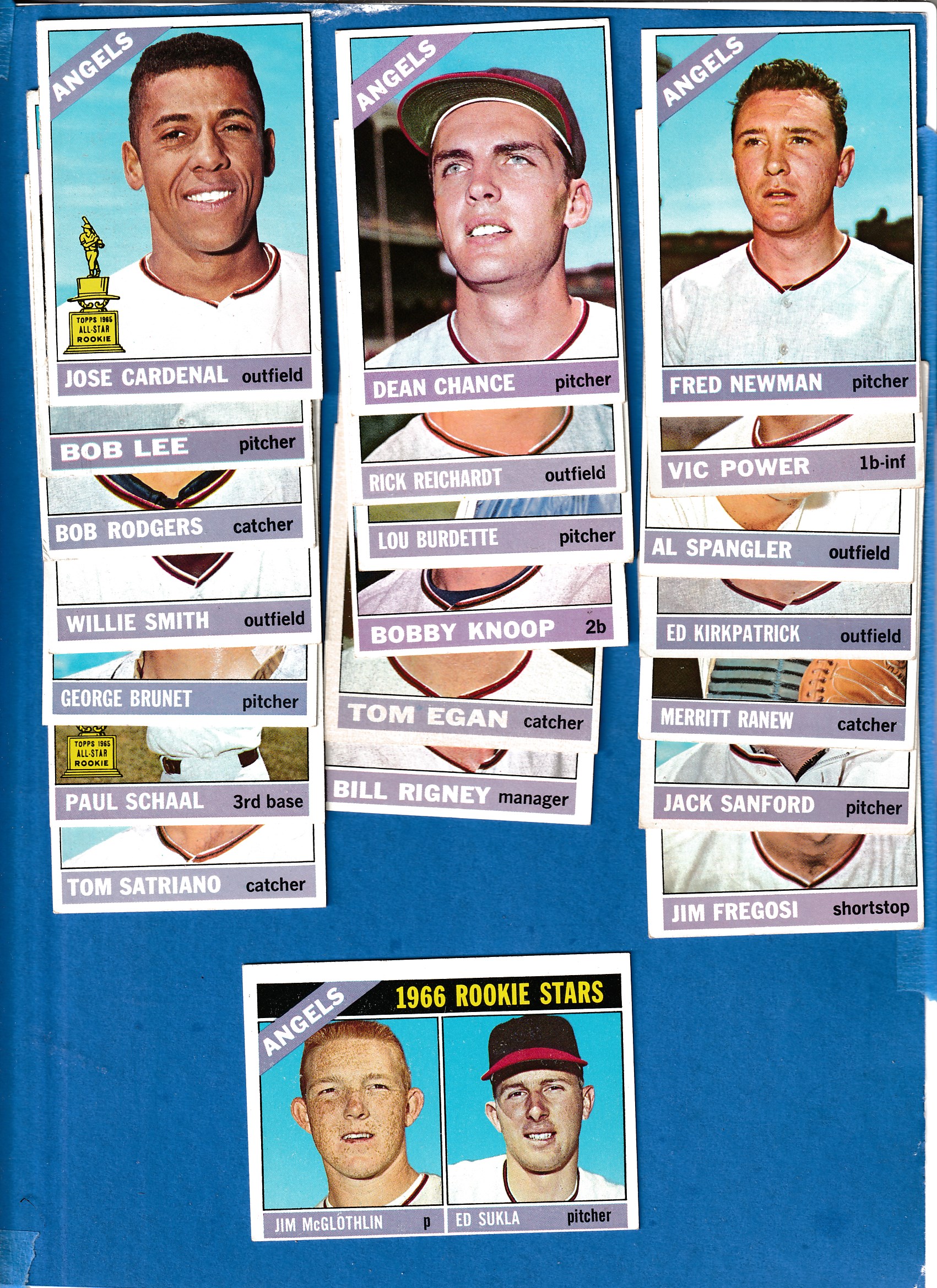 1966 Topps  - ANGELS (California) - Near Team Set/Lot (25/29 cards) Baseball cards value