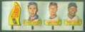  1966 Topps RUB-OFFS - UNCUT STRIP of 4 Rub-Offs with SANDY KOUFAX !!!