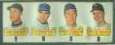  1966 Topps RUB-OFFS - UNCUT STRIP of 4 Rub-Offs with JUAN MARICHAL !!!