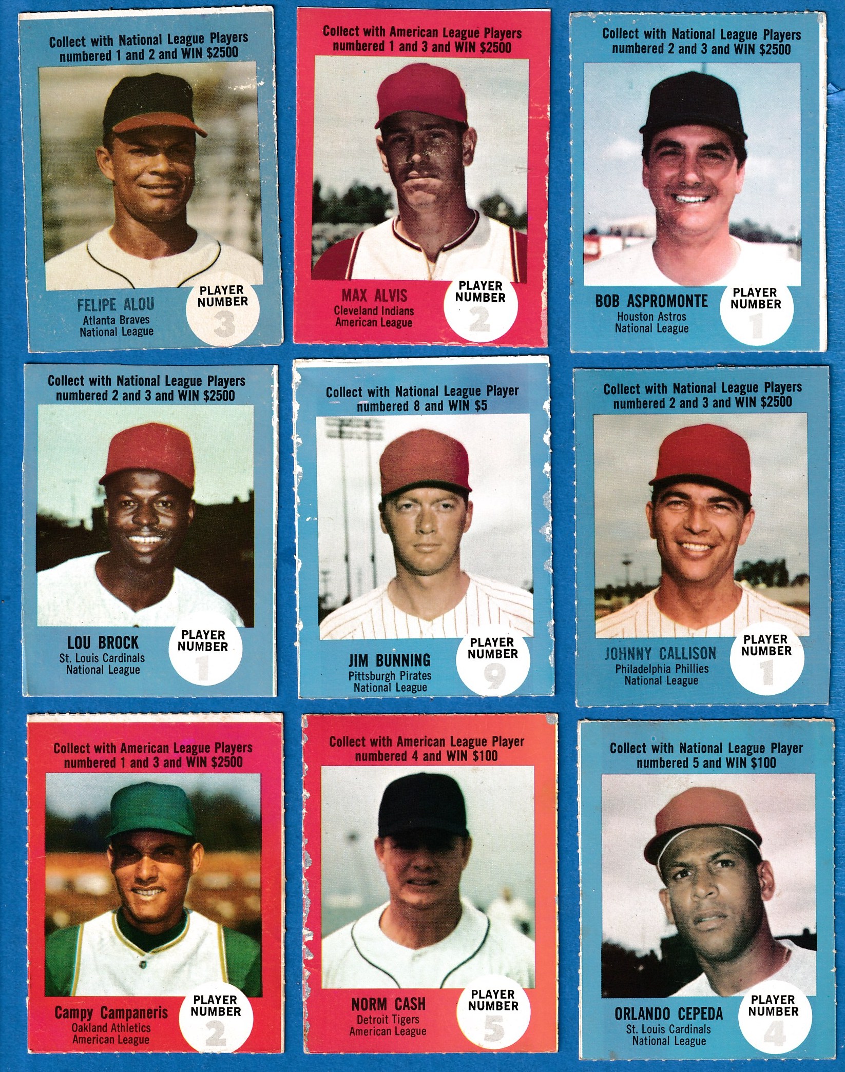 1968 Atlantic Oil Play Ball # 7 Lou Brock [rulesback] (Cardinals) Baseball cards value