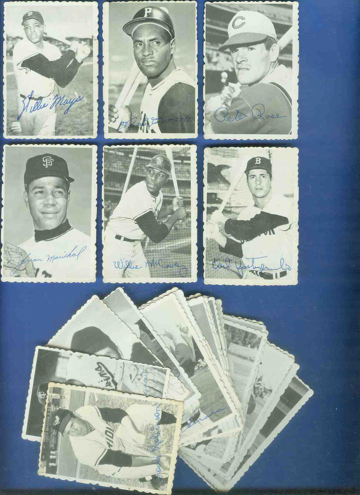  1969 Topps DECKLE EDGE COMPLETE SET - 33 Die-Cut inserts packed with STARS Baseball cards value
