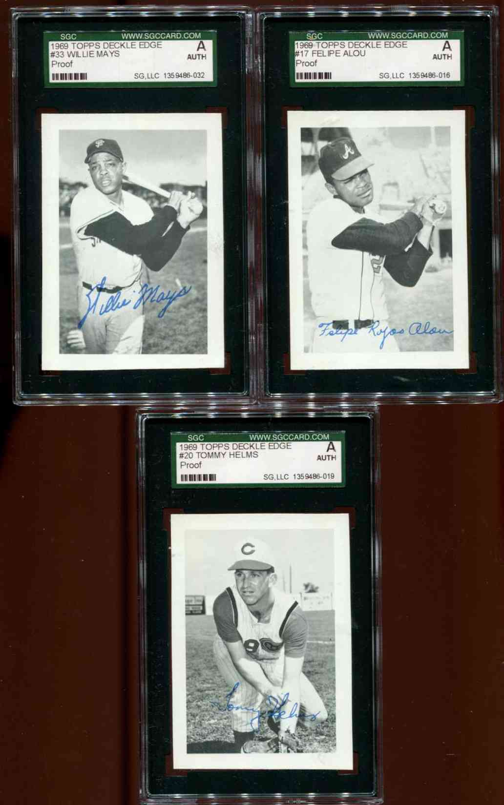 1969 Topps DECKLE EDGE  PROOF #17 Felipe Alou (Braves) Baseball cards value