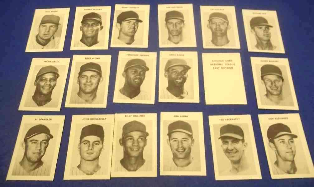   Cubs - 1969 Milton Bradley Near Complete TEAM Set (15/18) Baseball cards value