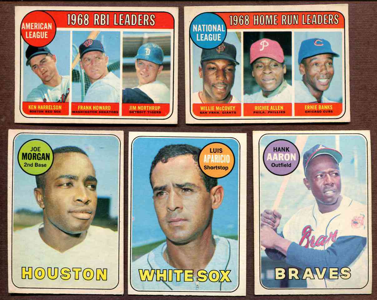 1969 O-Pee-Chee/OPC #  6 N.L. Home Run Leaders w/ERNIE BANKS [#x] Baseball cards value