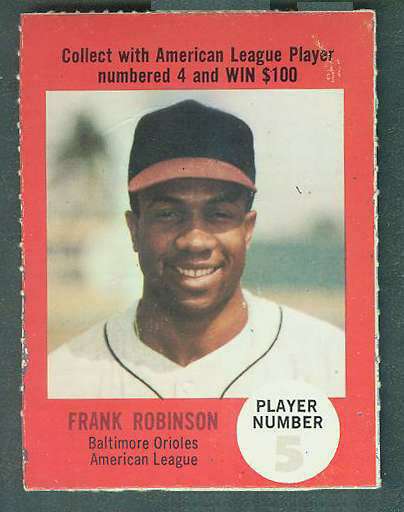1968 Atlantic Oil Play Ball #38 Frank Robinson [rules back] [#c] (Orioles) Baseball cards value