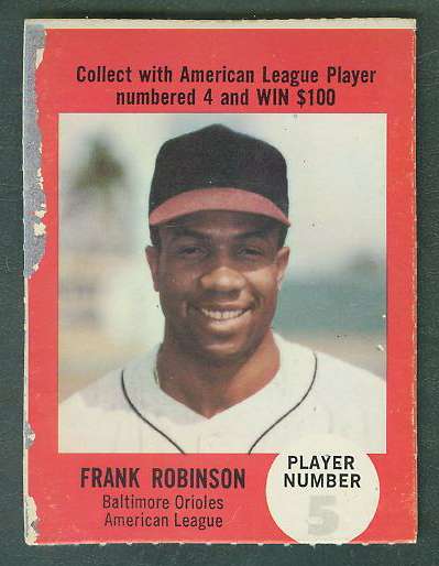 1968 Atlantic Oil Play Ball #38 Frank Robinson [rules back] [#d] (Orioles) Baseball cards value