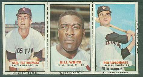 1967 Bazooka COMPLETE PANEL #22-24 CARL YASTRZEMSKI/Bill White ... Baseball cards value