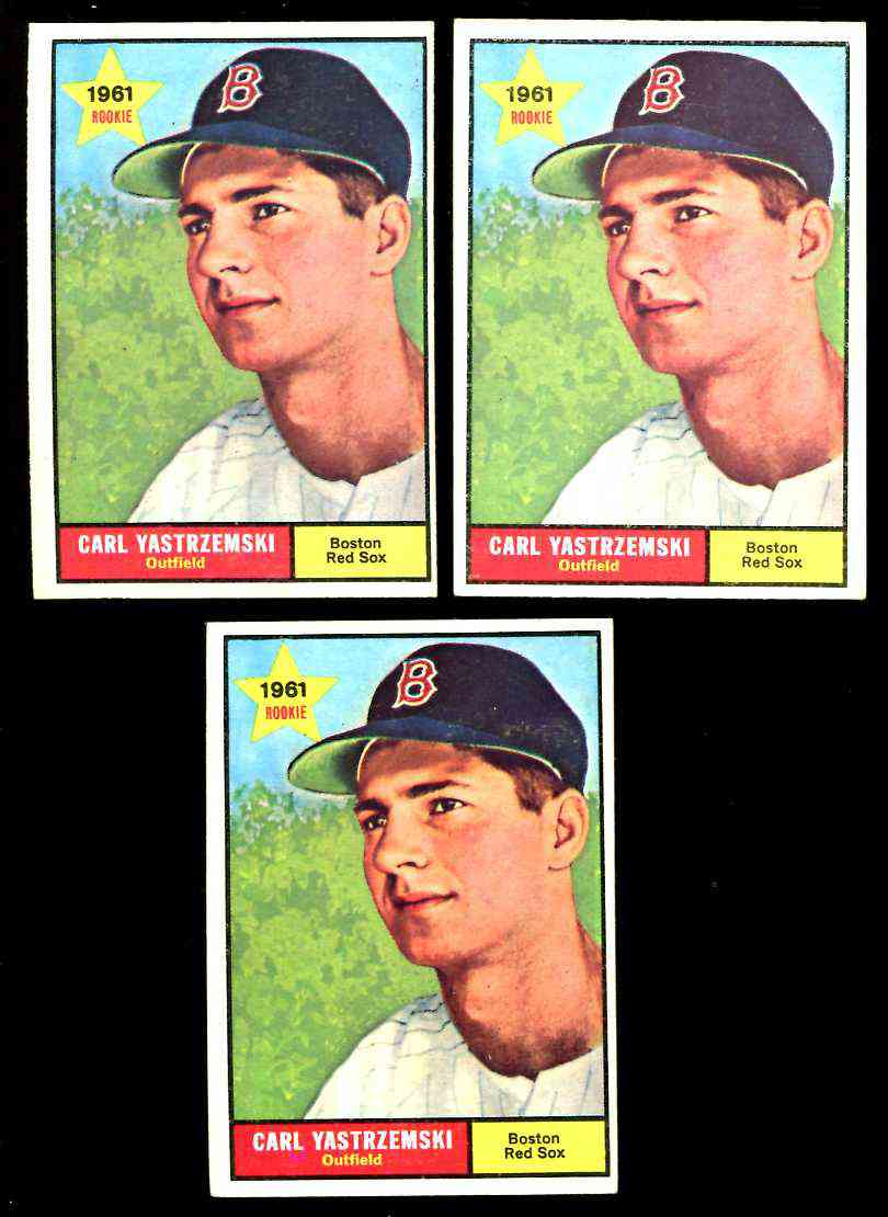 1961 Topps #287 Carl Yastrzemski [#b] (2nd year) (Red Sox) Baseball cards value