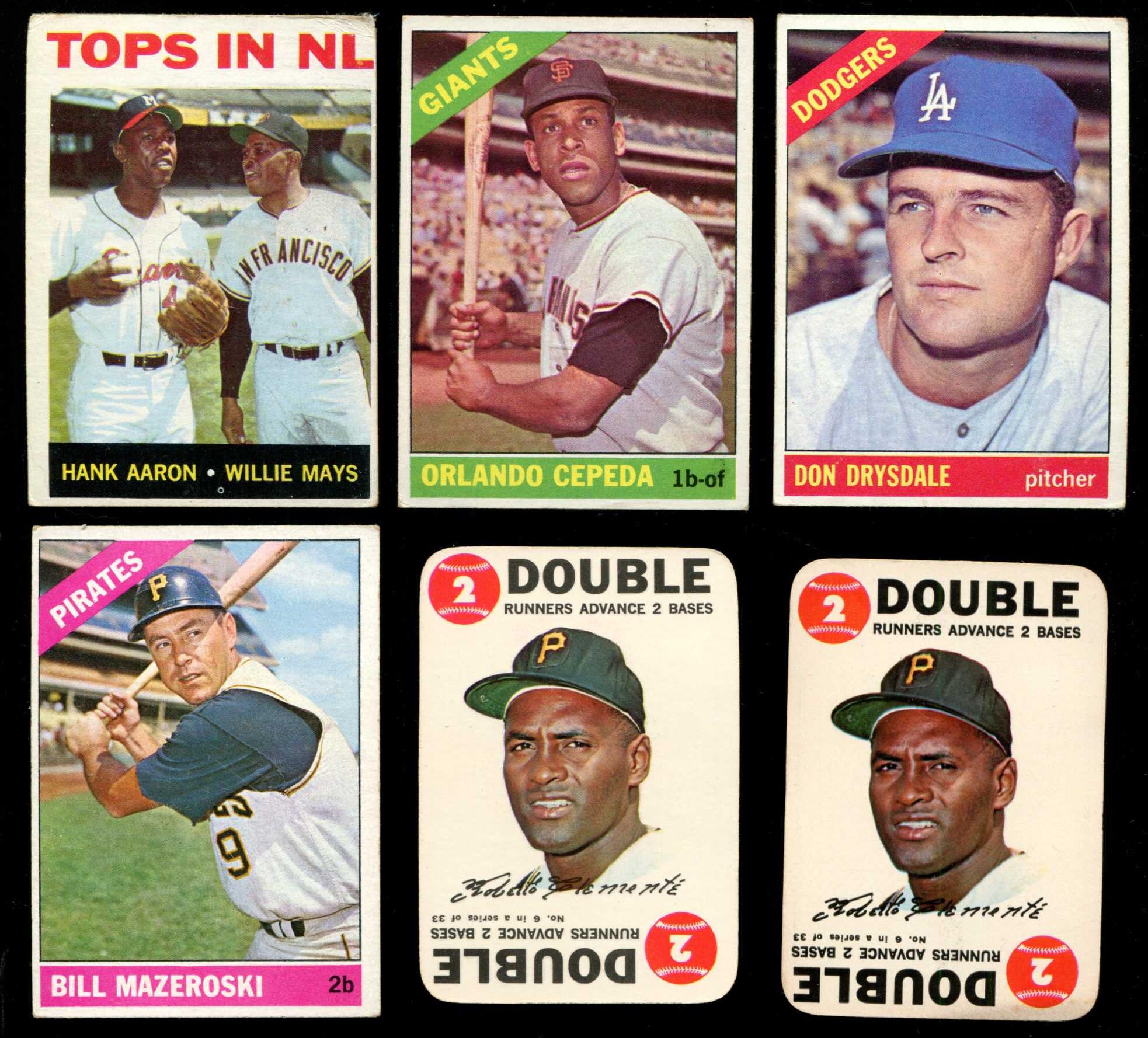 1968 Topps GAME # 6 Roberto Clemente (Pirates) Baseball cards value