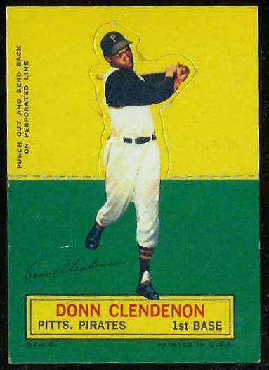 1964 Topps Stand-Ups/Standups - Donn Clendenon SHORT PRINT (Pirates) Baseball cards value