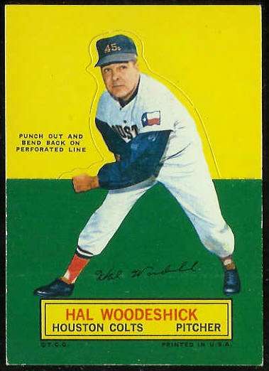 1964 Topps Stand-Ups/Standups - Hal Woodeshick SHORT PRINT Houston Col Baseball cards value
