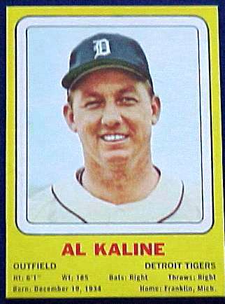 1969 Transogram # 6 Al Kaline (Tigers) Baseball cards value
