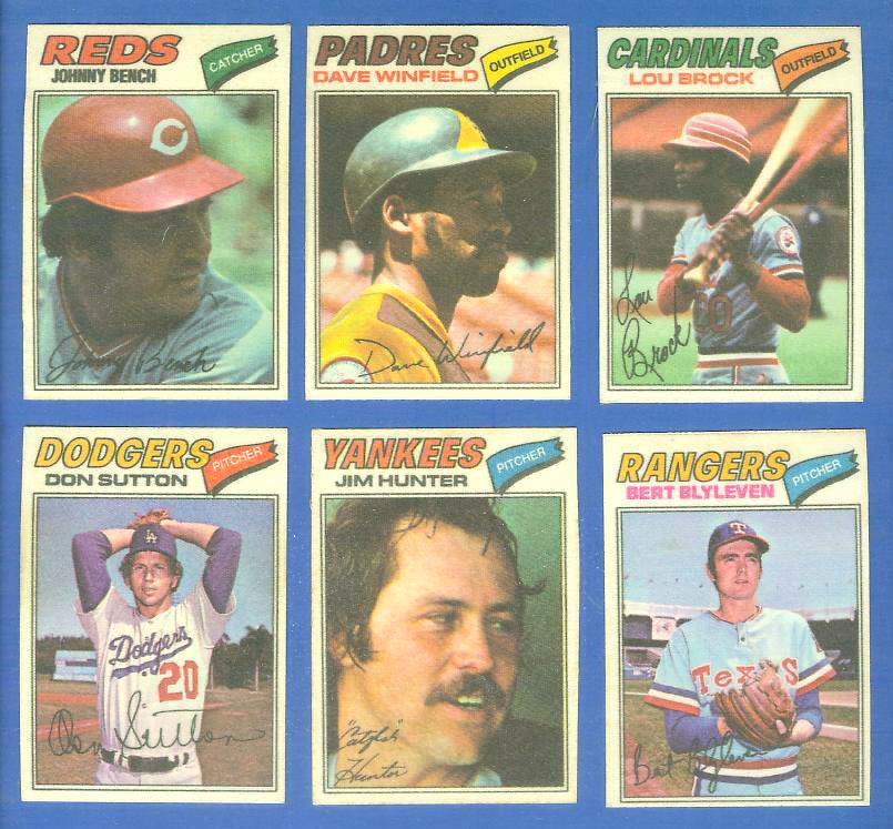 1977 Topps Cloth Stickers  - SUPERSTAR Lot of (6) Packed w/HALL-OF-FAMERS Baseball cards value