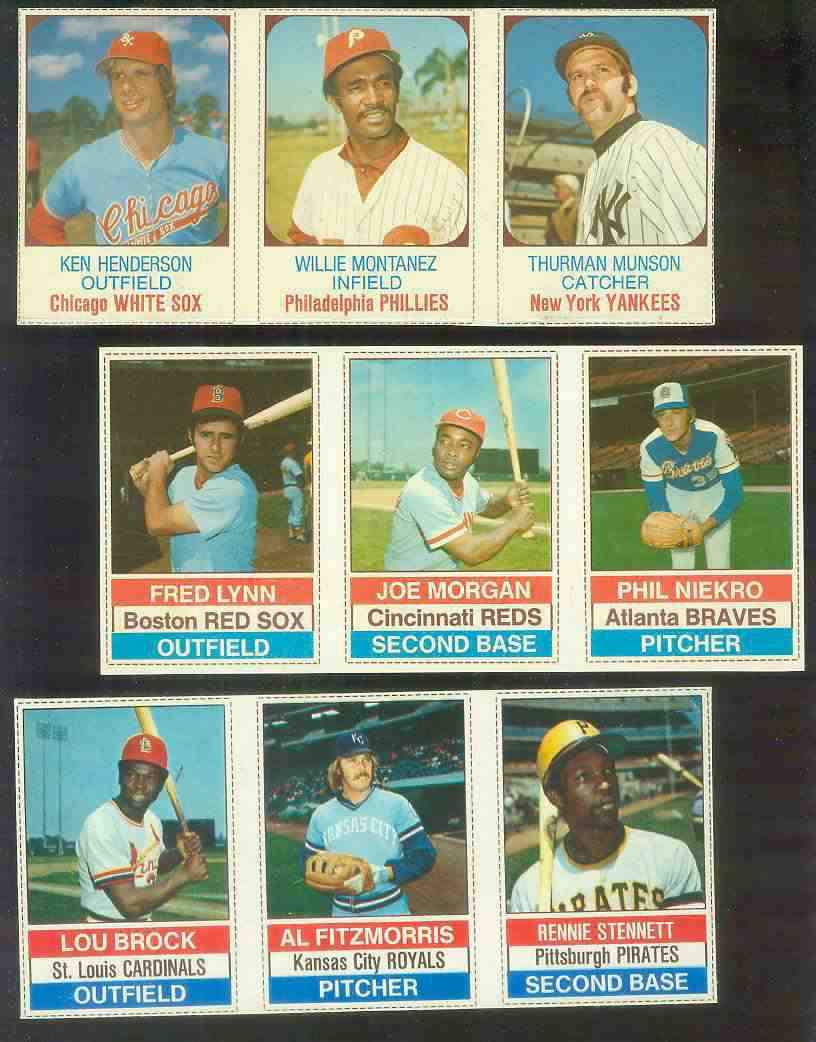  1976 Hostess PANEL #  1-2-3 JOE MORGAN/Phil Niekro/Fred Lynn Baseball cards value