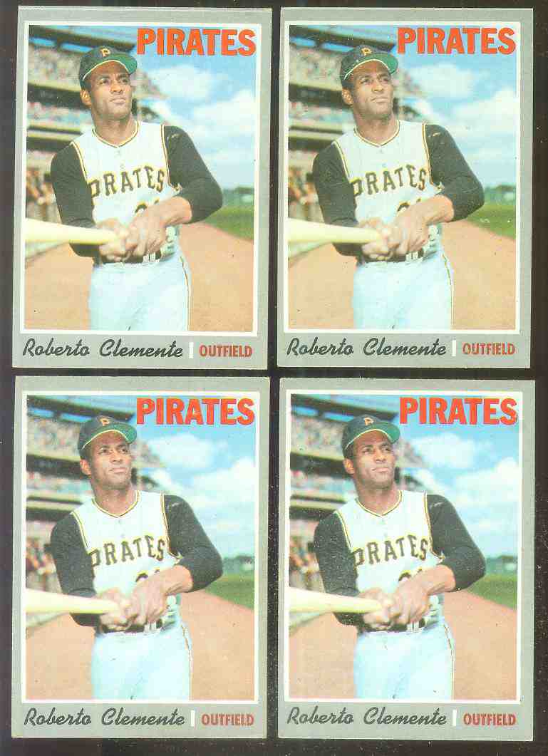 1970 Topps #350 Roberto Clemente [#a] (Pirates) Baseball cards value