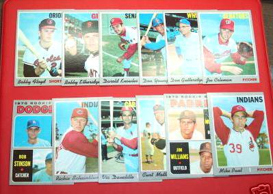  1970 Topps - Bulk Lot (700) assorted commons,Teams,Minors,Regional stars Baseball cards value