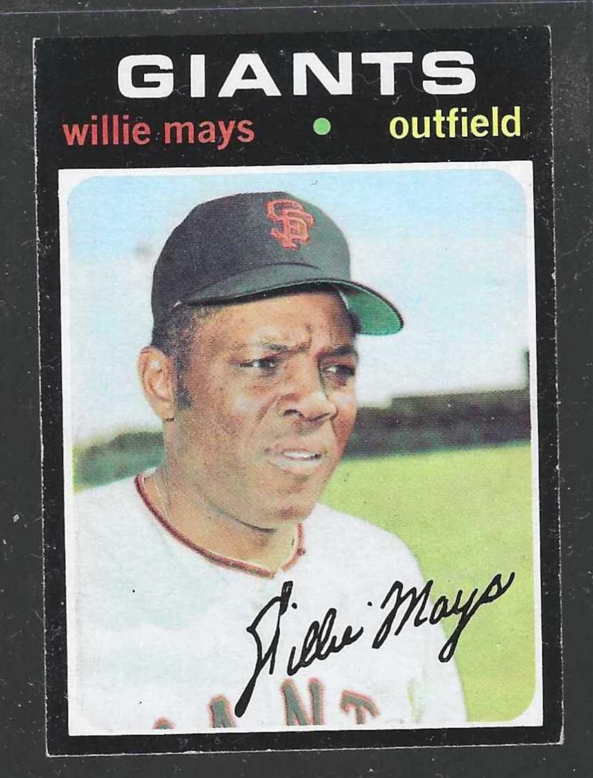 1971 Topps #600 Willie Mays [#] (Giants) Baseball cards value