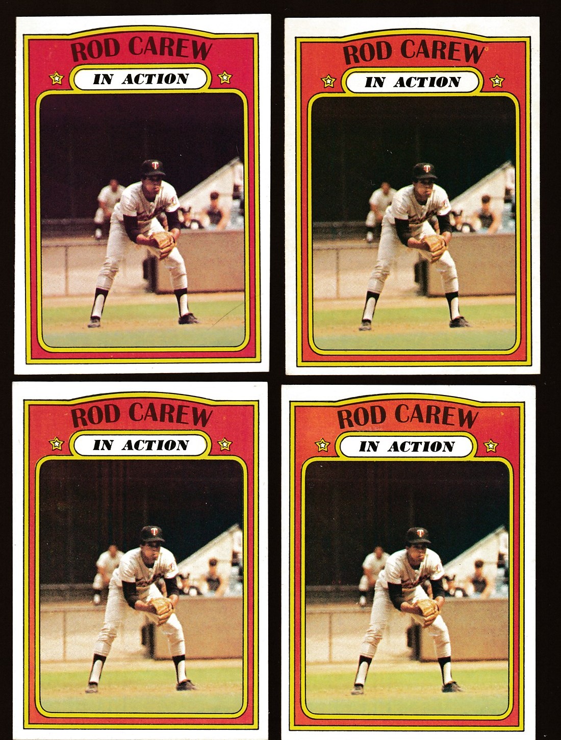 1972 Topps #696 Rod Carew In-Action SCARCE HIGH # (Twins) Baseball cards value