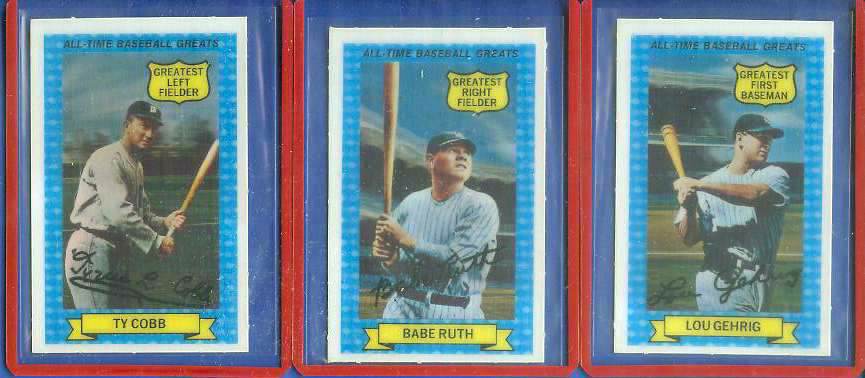 1970 Rold Gold Pretzels/Kellogg's All-Time Greats #14 BABE RUTH Baseball cards value
