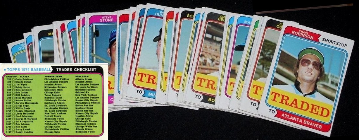 1974 Topps Traded  -  COMPLETE SET with CHECKLIST (44 cards) Baseball cards value
