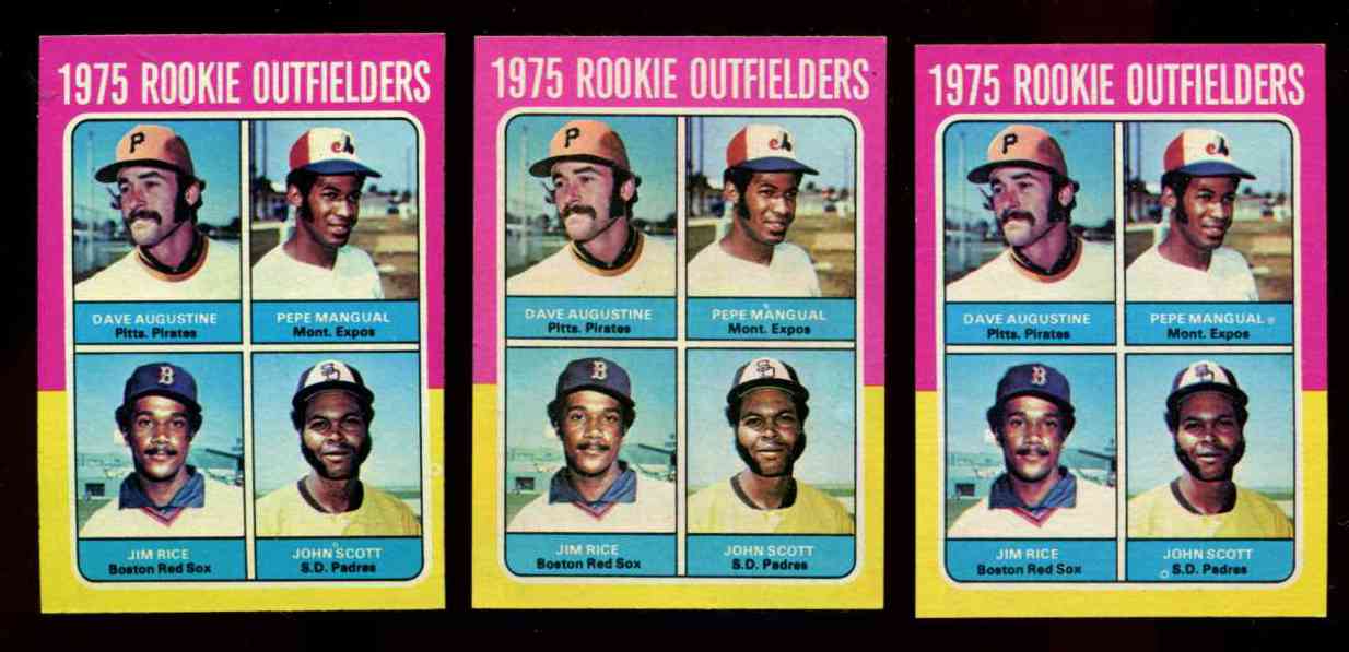 1975 Topps #616 Jim Rice ROOKIE (Red Sox) Baseball cards value