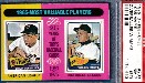 1975 O-Pee-Chee/OPC #203 '1965 MVPs' - Zoilo Versalles/Willie Mays