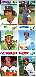 1977 Topps  -  UNCUT 6-card PANEL with Jim Rice (Red Sox)