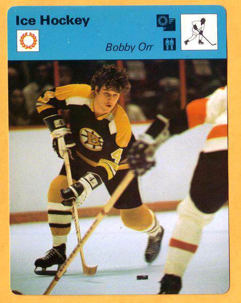 1977-79 Sportscaster #.01-02 Bobby Orr HOCKEY [printed JAPAN] (Bruins) Baseball cards value