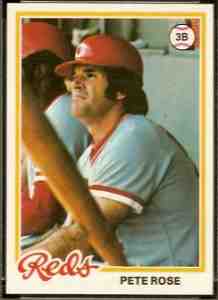 Pete Rose - 1978 Topps # 20 (Reds) Baseball cards value