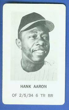 1970 Milton Bradley - Hank Aaron Baseball cards value