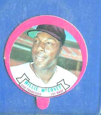 1973 Topps Candy Lid - WILLIE McCOVEY (Giants) Baseball cards value