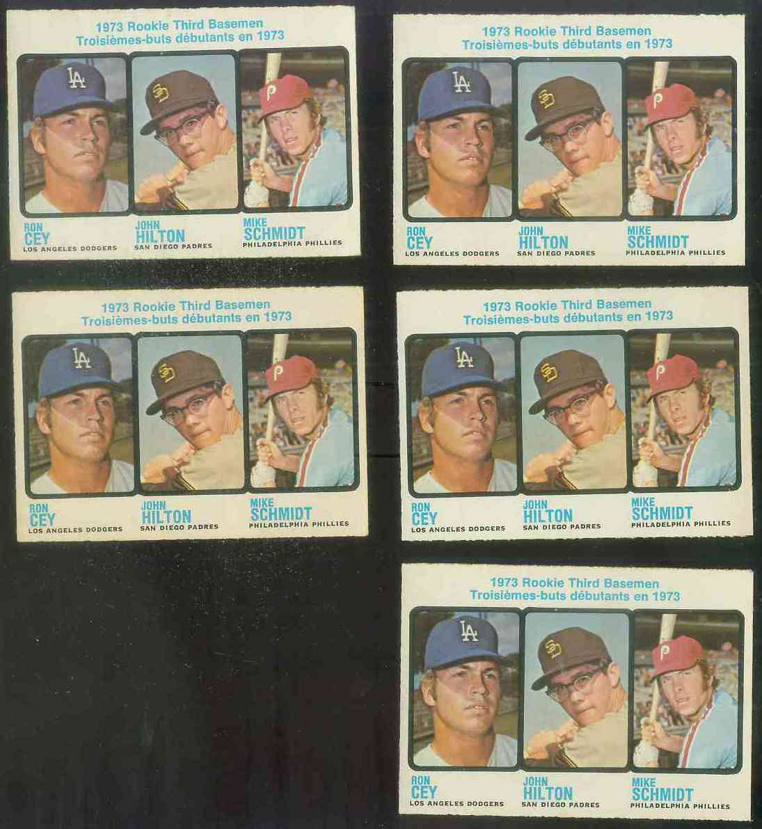 1973 O-Pee-Chee/OPC #615 Mike Schmidt ROOKIE [#c] (w/Ron Cey) Baseball cards value