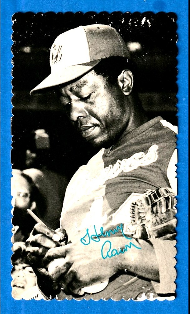 1974 Topps DECKLE EDGE #57 Hank Aaron [WB] (Braves) Baseball cards value