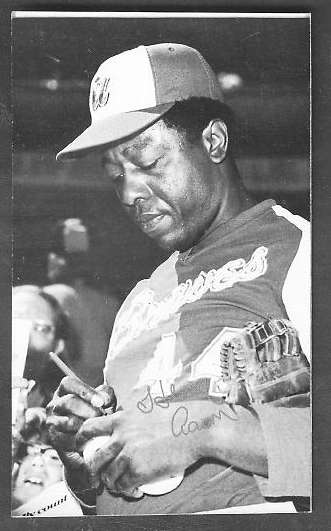 1974 Topps DECKLE EDGE UN-DECKLED PROOF #.0 HANK AARON (Braves) Baseball cards value
