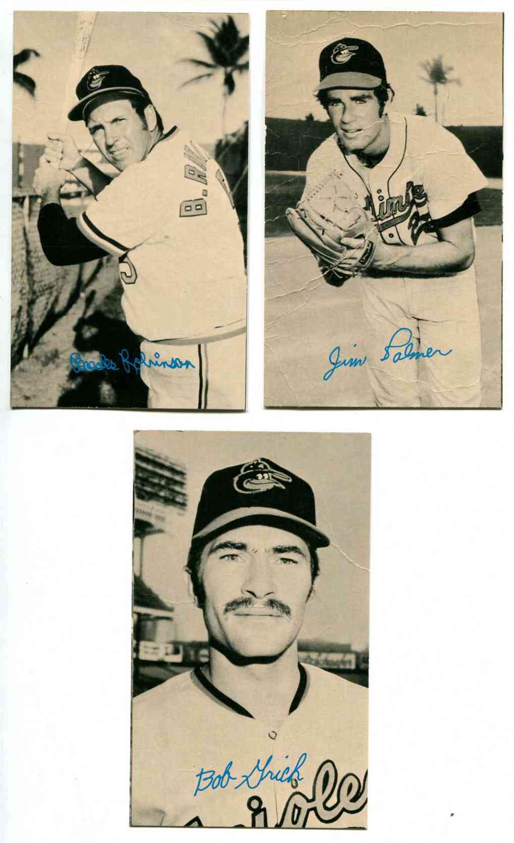  Orioles Team Set - 1974 Topps Deckle Edge PROOFS [WB] (3 cards) w/JIM PALM Baseball cards value