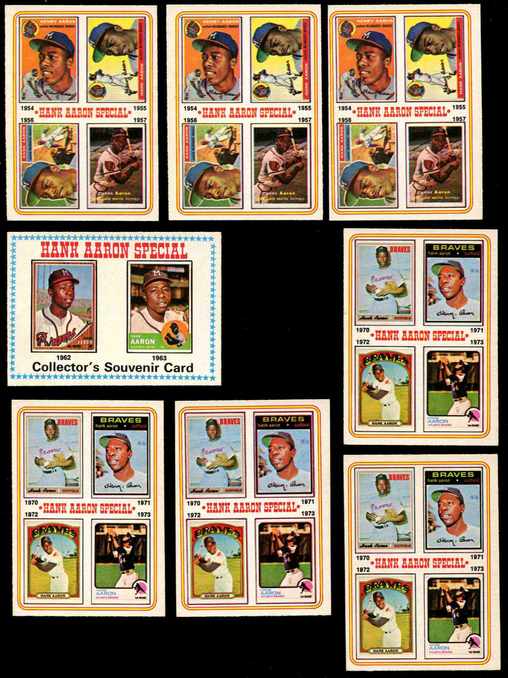 1974 O-Pee-Chee/OPC #  9 Hank Aaron (1970-73) [#sc] (Braves) Baseball cards value