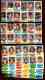  1974 Topps STAMPS - LOT of (17) diff. COMPLETE Sheets (204 TOTAL STAMPS !)