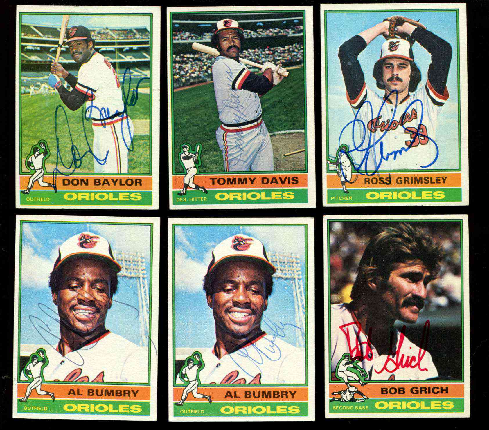 1976 Topps #307-AUTOGRAPHED Al Bumbry w/LOA (Orioles) Baseball cards value