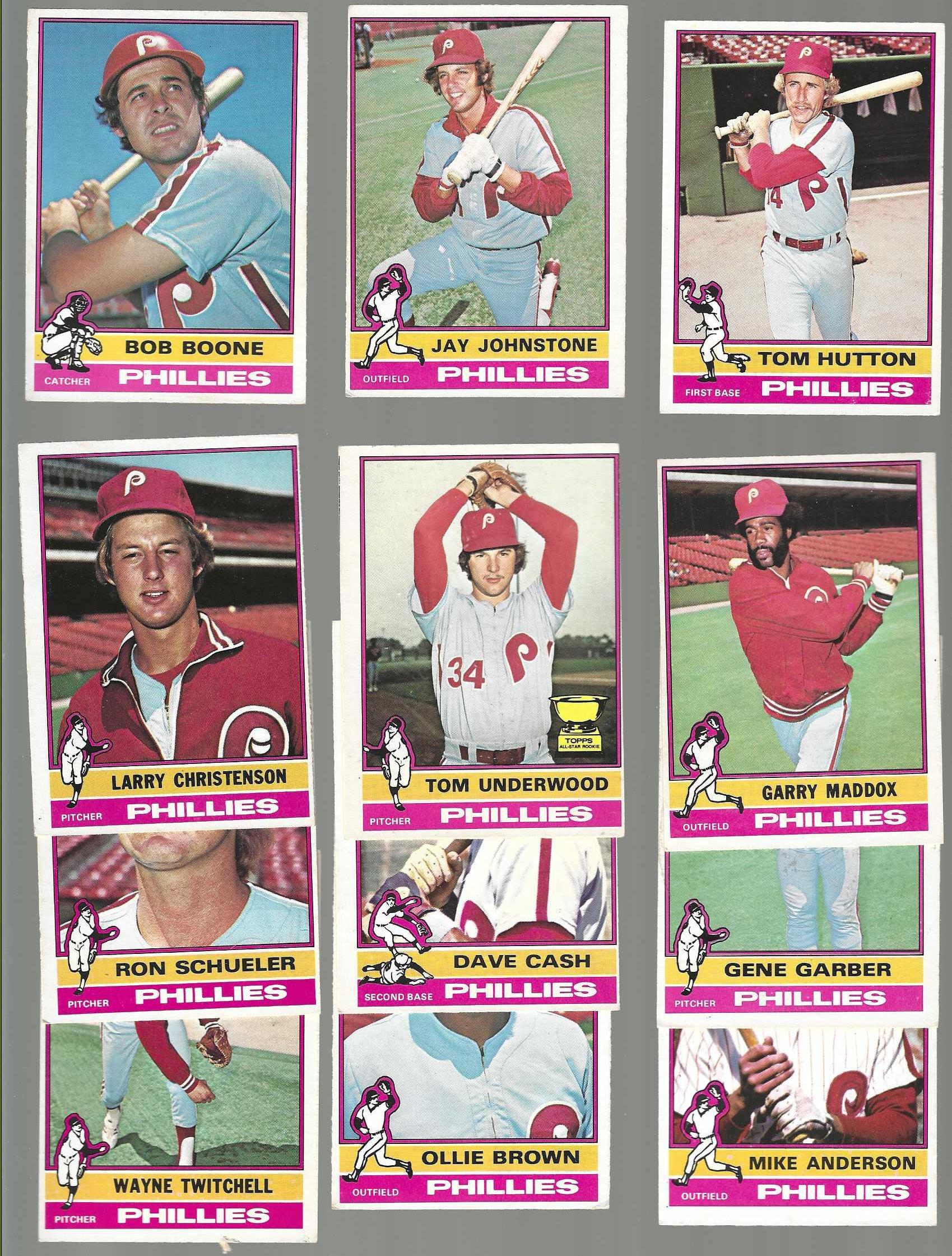 PHILLIES - 1976 O-Pee-Chee/OPC - Starter Team Set (12/26) Baseball cards value