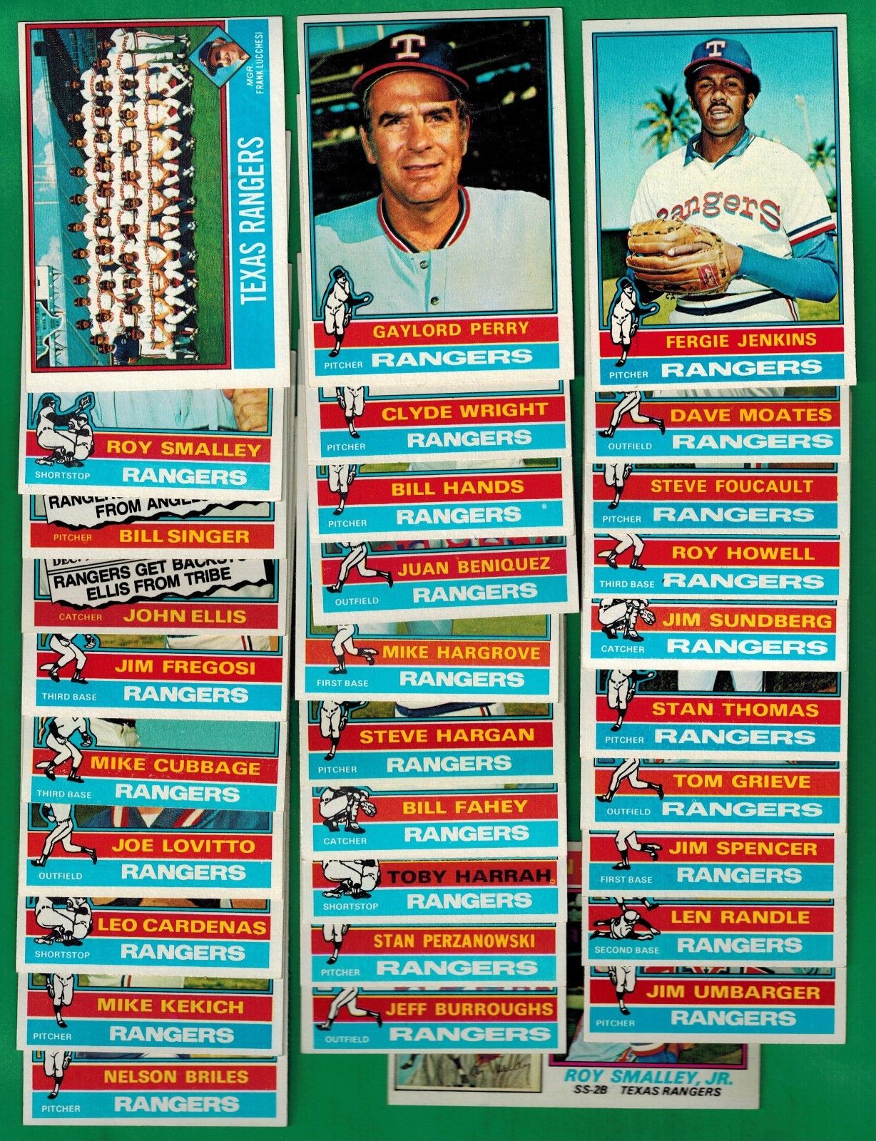  RANGERS - 1976 O-Pee-Chee/OPC - COMPLETE TEAM SET (28) Baseball cards value
