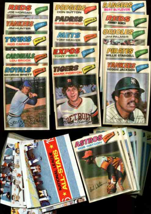 1977 Topps Cloth Stickers  - STARTER SET (53/73) PACKED w/14 HALL-OF-FAMERS Baseball cards value