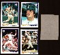  Yankees - 1978 Topps BLANK-BACK PROOFs - Team Lot (4) different