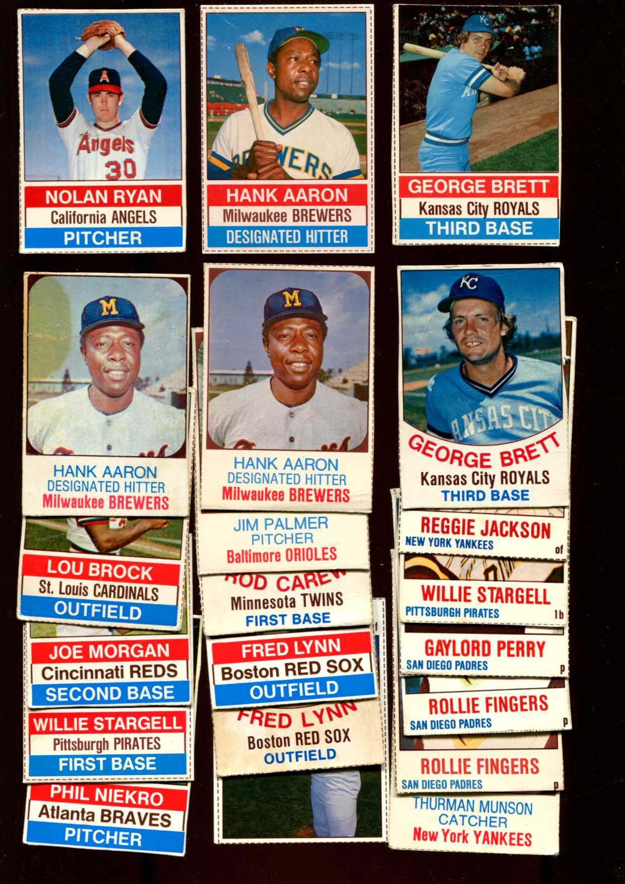   1975-1979 Hostess - Lot (96) assorted with (20+) HALL-OF-FAMERS !!! Baseball cards value
